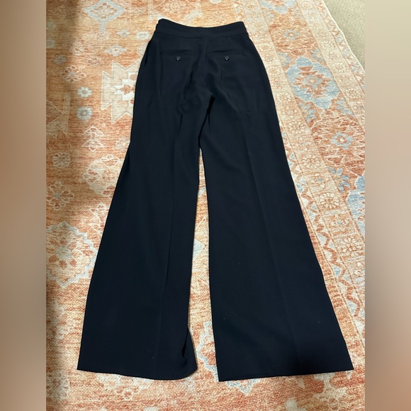 NWOT EQUIPMENT Andrae Trouser Button Accent Wide Leg High Rise Eclipse navy sz 0 - Picture 11 of 12